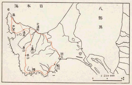 男鹿半島遊跡の地図