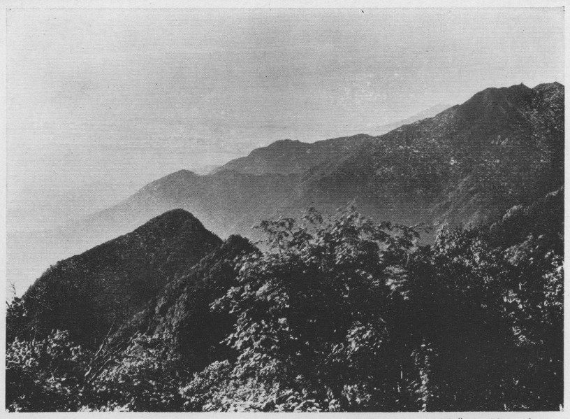 「●七丈ノ小屋（甲斐駒）より見たる鳳凰山と富士山」のキャプション付きの写真